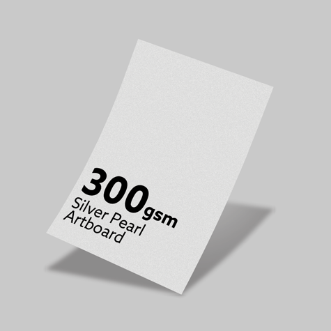 300gsm Silver Pearl Artboard 300gsm Silver Pearl Artboard