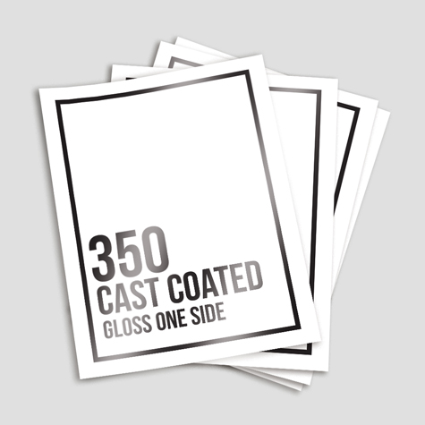 350 Cast Coated Artboard Gloss One Side 350 Cast Coated Artboard Gloss One Side