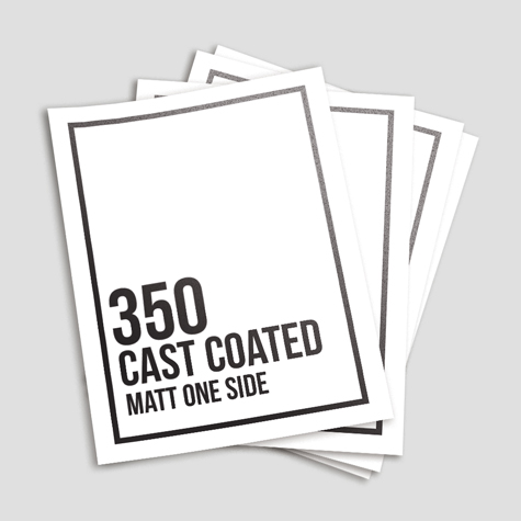 350 Cast Coated Artboard Matt One Side 350 Cast Coated Artboard Matt One Side