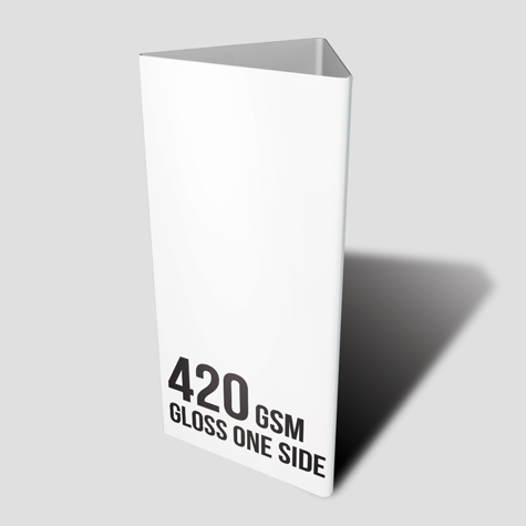 420gsm Gloss One Sided Table Talker 420gsm Gloss One Sided Table Talker