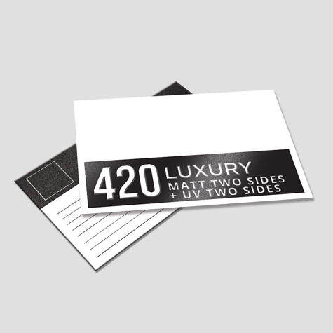 420 Matt Two Sides + Spot UV 2 Sides 420 Matt Two Sides + Spot UV 2 Sides